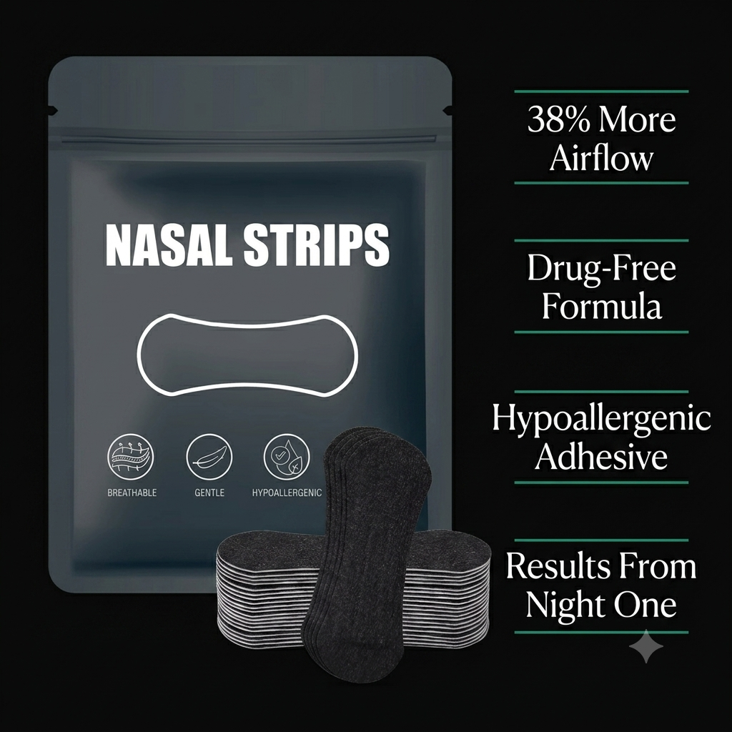 Anti-Snoring Nasal Strips — Better Breathing, Better Sleep