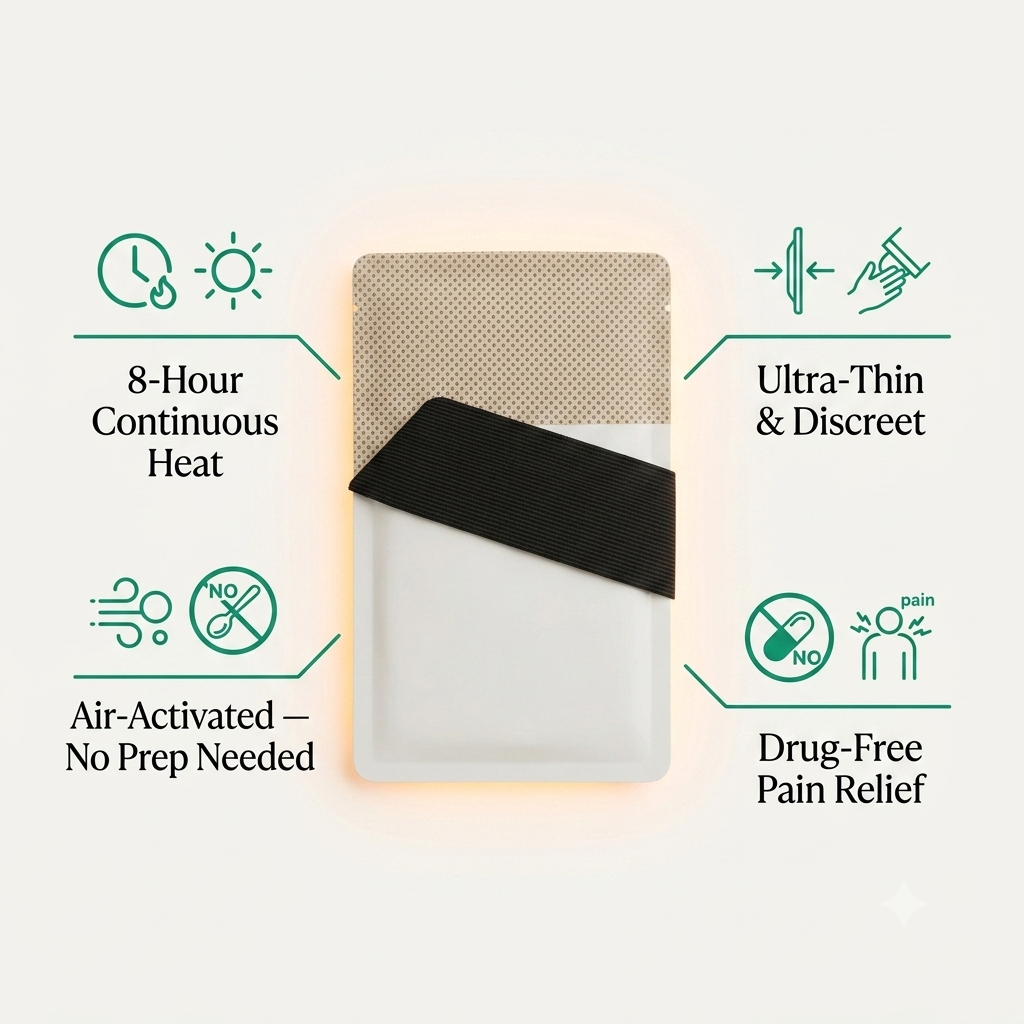 Heat Therapy Patches — 8-Hour Muscle &amp; Joint Pain Relief